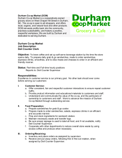 Durham Co-op Market (DCM) Durham Co
