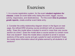 Chapter 5, exercises and answers