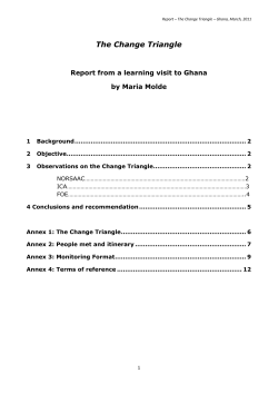3 Observations on the Change Triangle