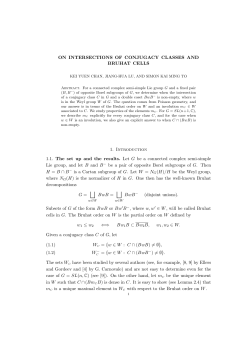 ON INTERSECTIONS OF CONJUGACY CLASSES AND