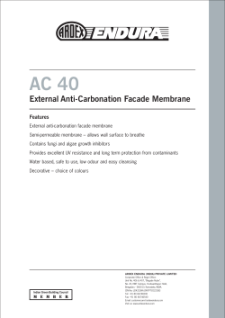 External Anti-Carbonation Facade Membrane
