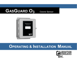 gasguard o3 - Calibration Technologies