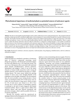 Phytochemical importance of medicinal plants as
