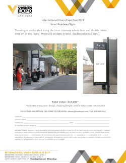 International Vision Expo East 2017 Inner Roadway Signs These