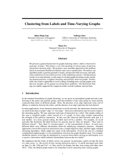 Clustering from Labels and Time