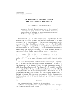 On Kostant`s partial order