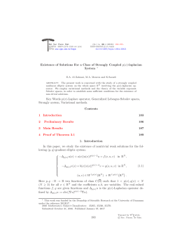 Existence of Solutions For a Class of Strongly Coupled p(x)