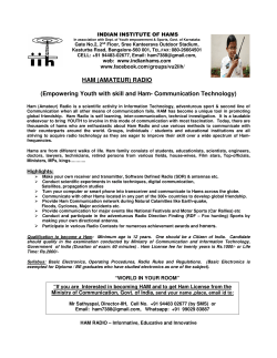 About Ham Radio - Indian Institute of Hams