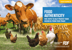Food Authenticity - Food and Drink Federation