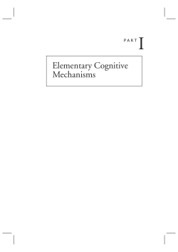 Elementary Cognitive Mechanisms