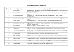 B. Human Cognition and Behaviour