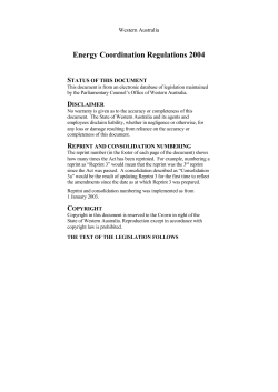 Part 1 &mdash; Preliminary matters