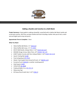 Adding a Buckle and Conchos to a Belt Blank