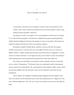 The Autonomy of Affect