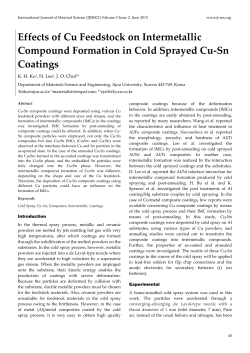 Effects of Cu Feedstock on Intermetallic Compound Formation in