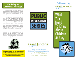 What You Need to Know About Children at Play