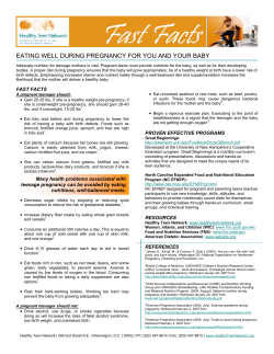 Eating Well During Pregnancy for You and Your Baby