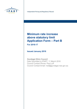 LG Application Part B WORD - IPART