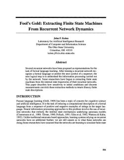 Fool`s Gold: Extracting Finite State Machines from Recurrent