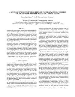 A NOVEL COMPRESSIVE SENSING APPROACH TO