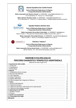 sindromi di ehlers-danlos percorso diagnostico