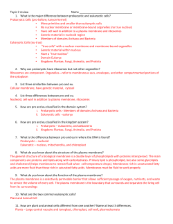 Topic 2 review Name What is the major difference between