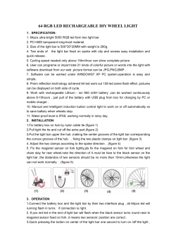 64 RGB LED RECHARGEABLE DIY WHEEL LIGHT