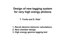 Design of new tagging system for very high energy photons