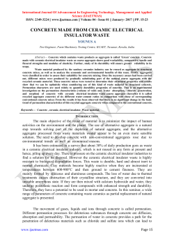 concrete made from ceramic electrical insulator waste