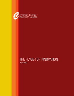 the power of innovation - Bipartisan Policy Center