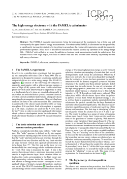 The high energy electrons with the PAMELA calorimeter