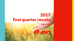 2017 first quarter results