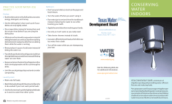 Conserving Water Indoors