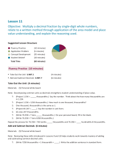 Fluency Practice (10 minutes)