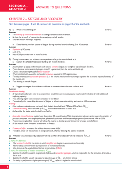 CHAPTER 2 &ndash; FATIGUE AND RECOVERY
