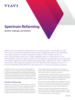 Spectrum Refarming - Viavi Solutions Inc.