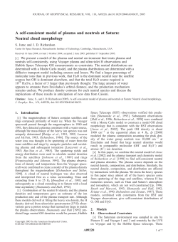 A self-consistent model of plasma and neutrals at Saturn: Neutral