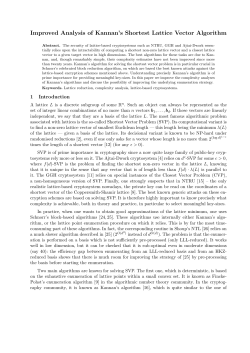 Improved Analysis of Kannan`s Shortest Lattice Vector Algorithm