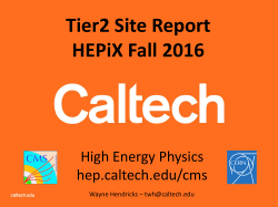 Caltech-T2Update-HEPiX