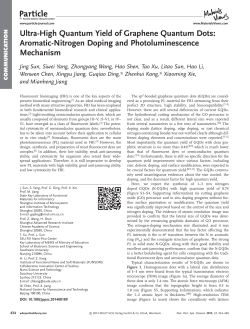 High Quantum Yield of Graphene Quantum Dots