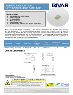 SM0603UV-400 Datasheet