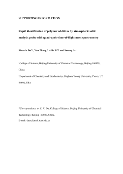 SUPPORTING INFORMATION Rapid identification of