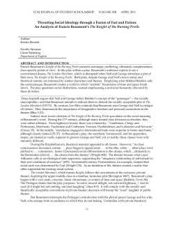 Kristin Bennett - Journal of Student Scholarhip