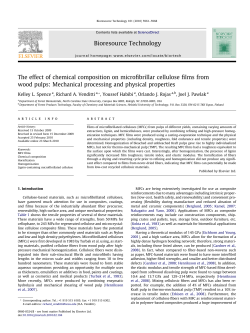 The effect of chemical composition on microfibrillar cellulose films