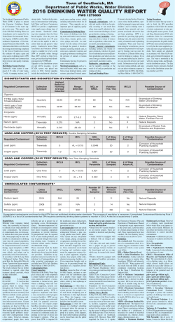 2016 drinking water quality report