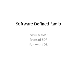 SDR Radio / Bruce KG7CRG
