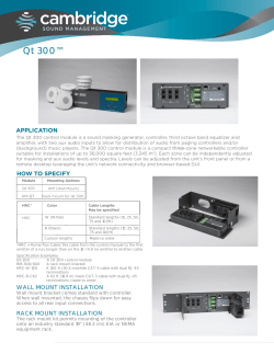 Qt 300 - Cambridge Sound Management