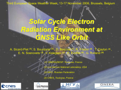 Solar cycle electron radiation environment at GNSS like