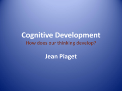 Cognitive Development