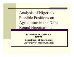 OGUNKOLA_Analysis of Nigeria`s possible positions in